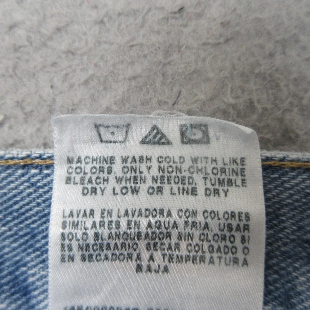 Wrangler Relaxed Fit Jean Shorts Mens 42x9 Blue Light Wash 100% Cotton Jorts Y2K